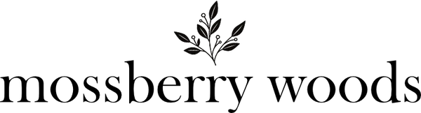 Mossberry Woods logo with leaves