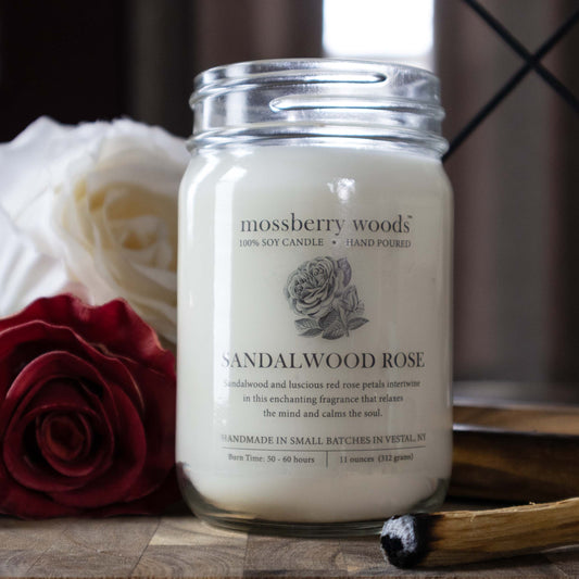 Sandalwood Rose Country Cottage Candle